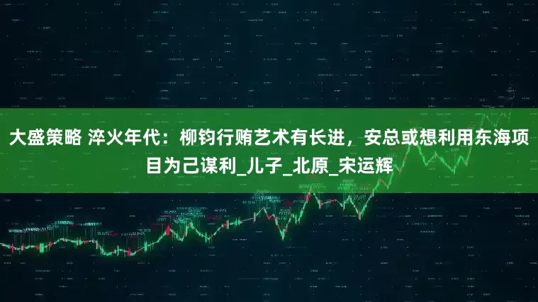 大盛策略 淬火年代：柳钧行贿艺术有长进，安总或想利用东海项目为己谋利_儿子_北原_宋运辉