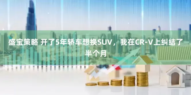 盛宝策略 开了5年轿车想换SUV，我在CR-V上纠结了半个月